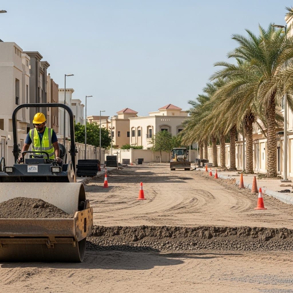 Internal Road Development – Al Shati District 4