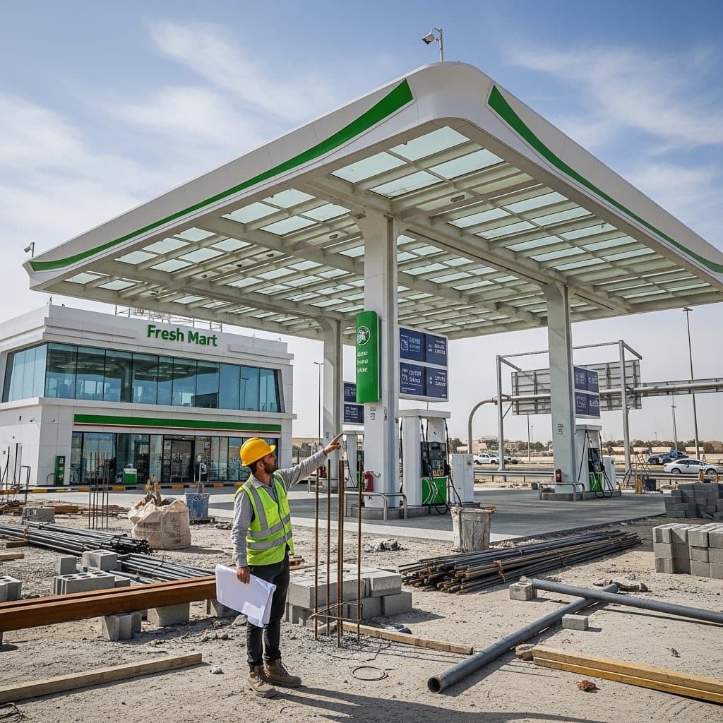Modern Fuel Station – Al Khobar Highway 4